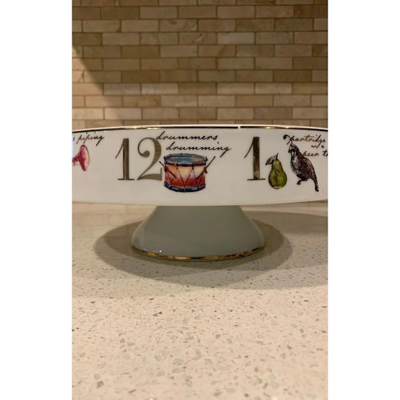 12 Days of Christmas Pedestal Porcelain Stand - Picture 11 of 11